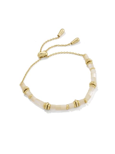 KENDRA SCOTT Bree Gold Beaded Delicate Chain Bracelet