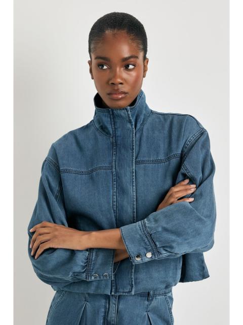 KAREN MILLEN Denim Relaxed Bomber