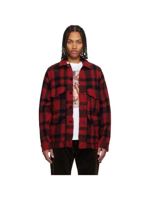 Junya Watanabe MAN Red & Black Filson Check Jacket