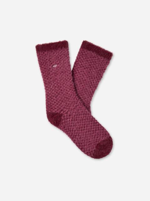 UGG ® Women's Enlie Crew in Coffee Berry/Strawberry Check