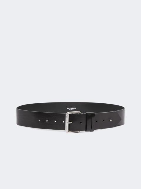 WEEKEND Max Mara CARNET Leather belt - BLACK