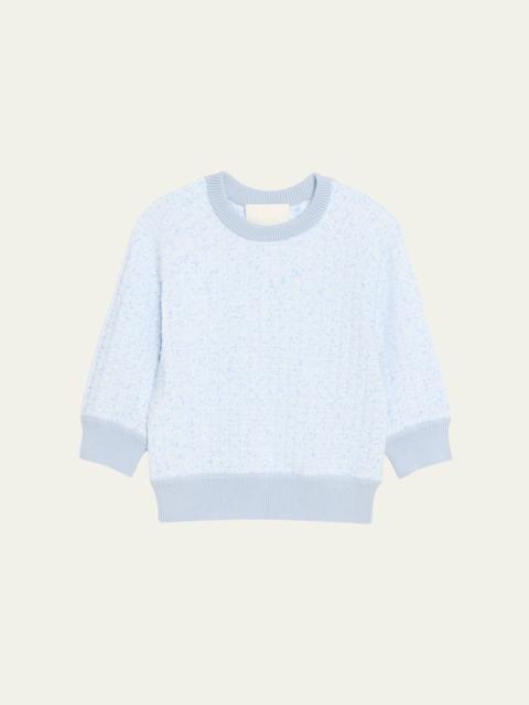 3.1 Phillip Lim Crewneck Three-Quarter Sleeve Sweater