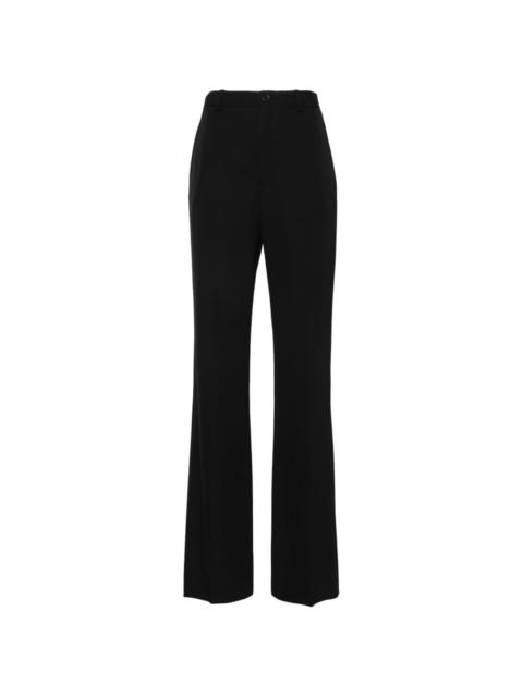 straight-leg tailored trousers