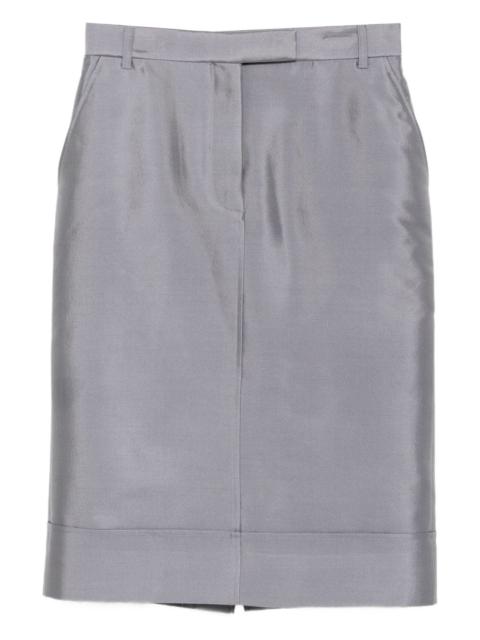 Thom Browne knee length beltloop sack skirt