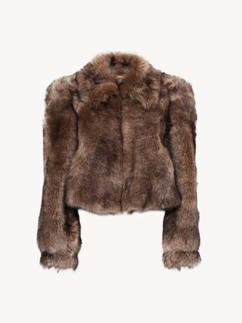 Chloé CROPPED JACKET IN SHEARLING