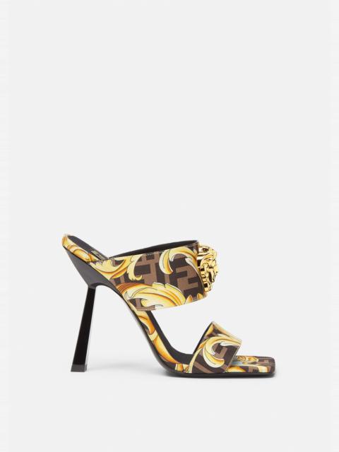 VERSACE Fendace Gold Baroque Mules