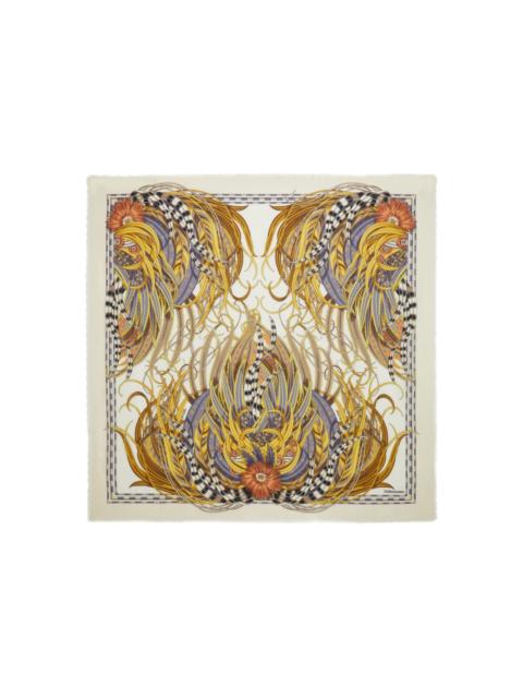 FERRAGAMO Rooster-print scarf