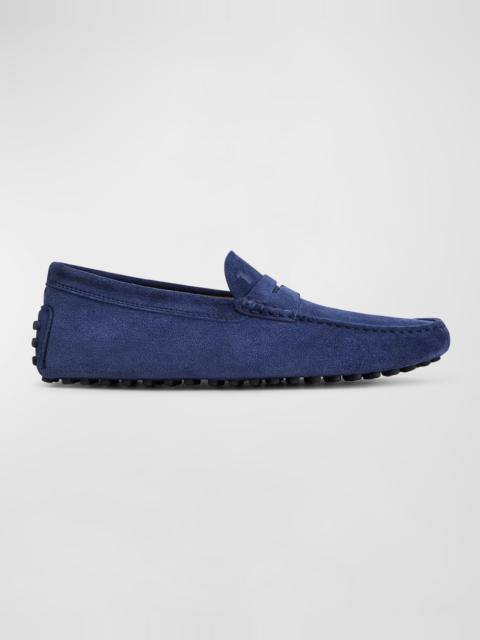 Tod's Men's Gommino Bubble Suede Moccasin Drivers