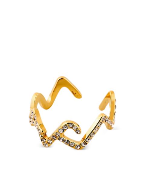 Marni slim crystal ring
