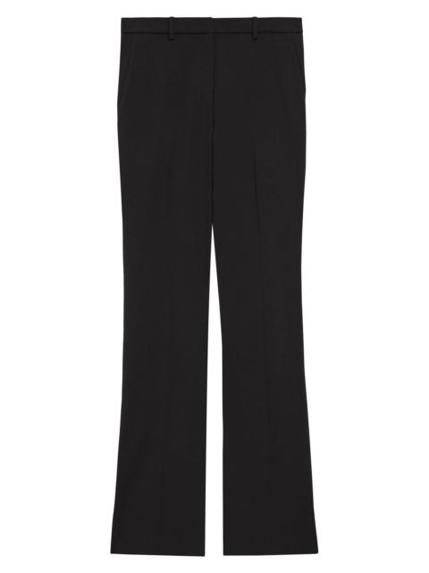 Theory Women's Stretch Wool Straight Full-Length Trousers - Black