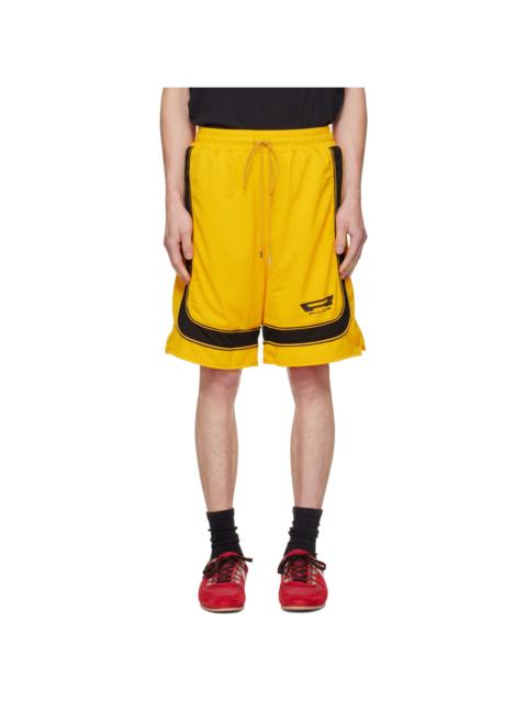 Rhude Yellow Campione Baggy Mesh Shorts
