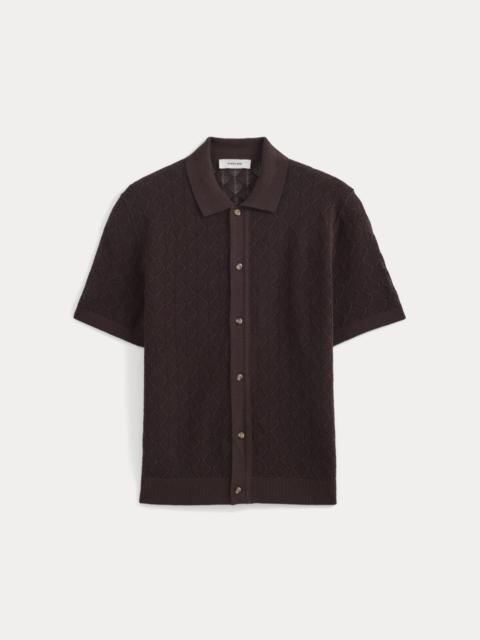EVERLANE OPEN-KNIT RESORT SHIRT