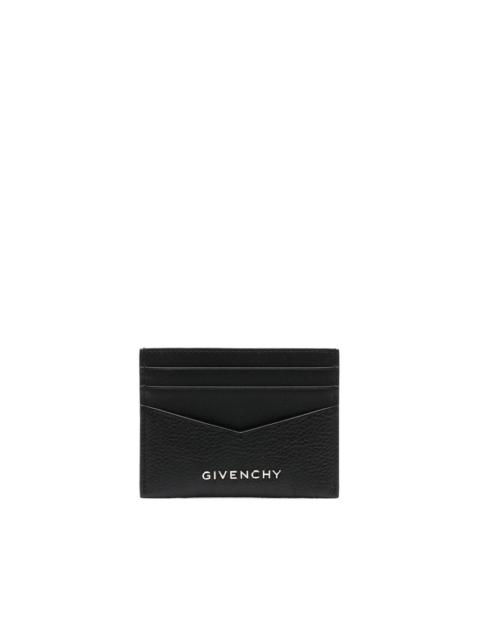 Givenchy Black Logo-Plaque Leather Cardholder