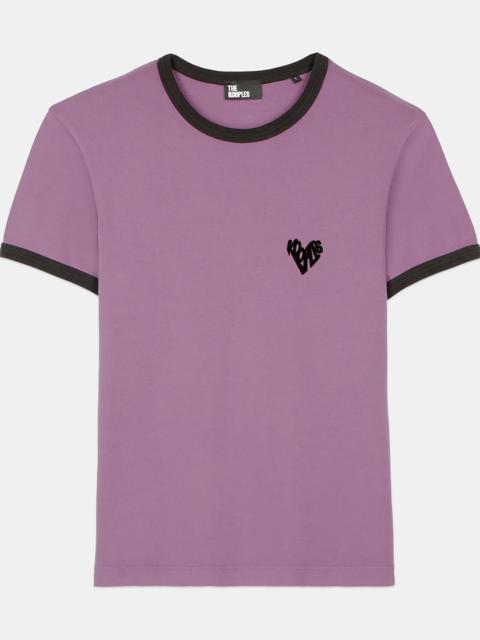 The Kooples PURPLE KOOPLES HEART T-SHIRT