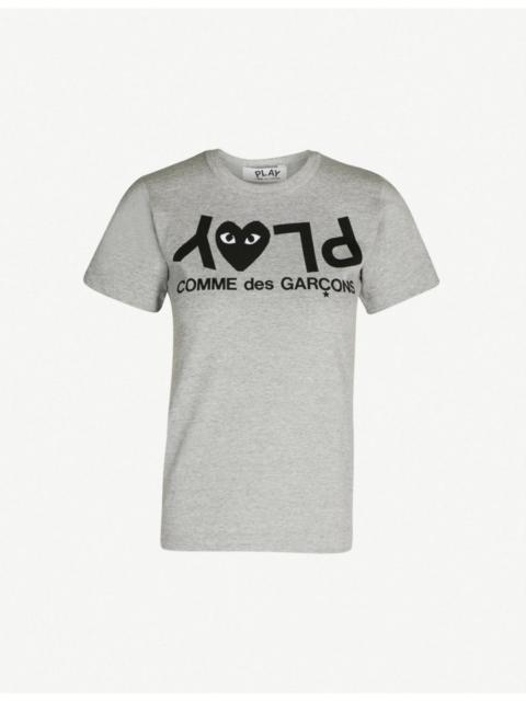Comme des Garçons PLAY Reverse logo-print cotton-jersey T-shirt