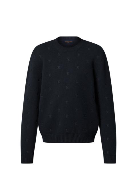 Louis Vuitton LV Blason All Over Embroidered Crewneck