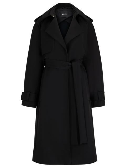 BOSS THE CHANGE REGULAR-FIT TRENCH COAT