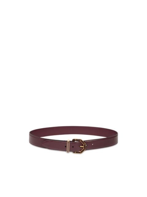Etro geometric-buckle leather belt