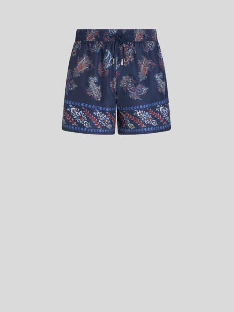 PAISLEY FOLIAGE-PATTERNED SWIM SHORTS