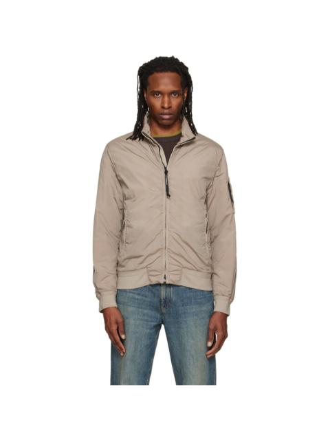 C.P. Company Taupe Nycra-R Padded Bomber Jacket