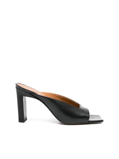 WANDLER Isa 85mm leather mules