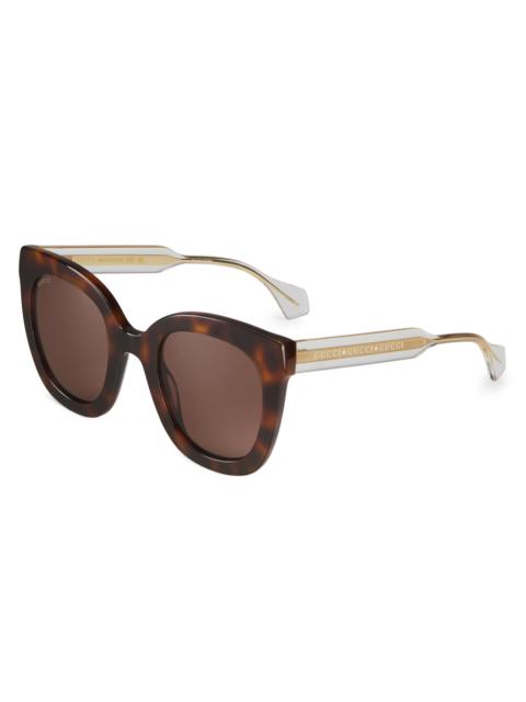 GUCCI Women's 51MM Cat-Eye Sunglasses - Havana