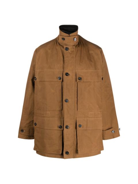 Country waxed cotton raincoat
