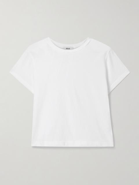 AGOLDE Adine Cropped Organic Cotton-jersey T-shirt