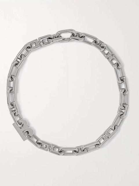 BALENCIAGA Silver-Tone Chain Necklace