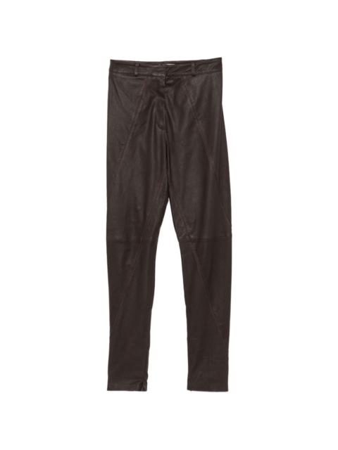 The Frankie Shop Dune panelled leather trousers