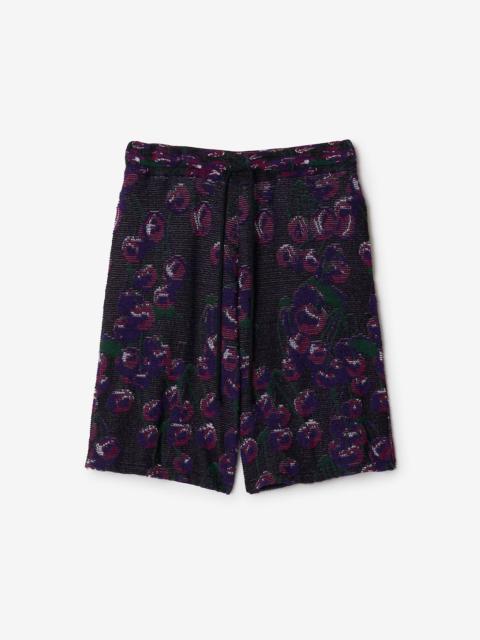 Burberry Cherry Cotton Silk Shorts