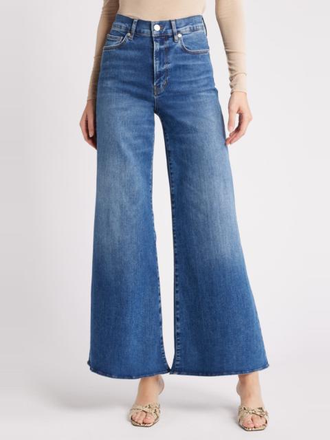 FRAME FRAME Le Palazzo Crop Wide Leg Jeans in Mermaid at Nordstrom