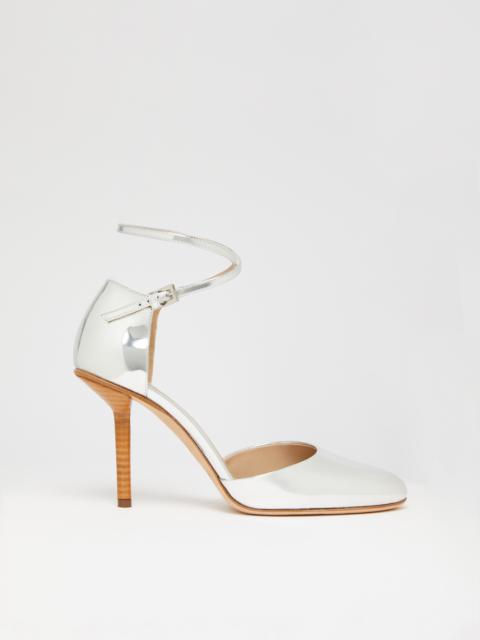 Max Mara SILVERMJ Mary Jane leather pumps