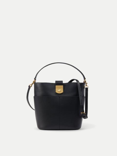 SMALL CREST LOCK BUCKET BAG