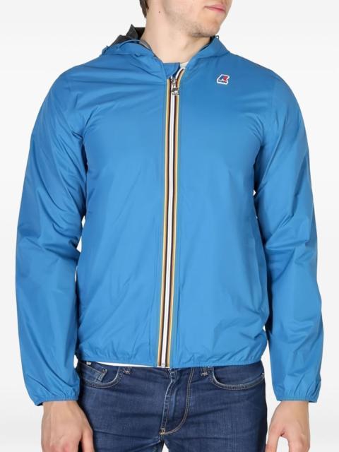K-WAY hooded zip-front jacket