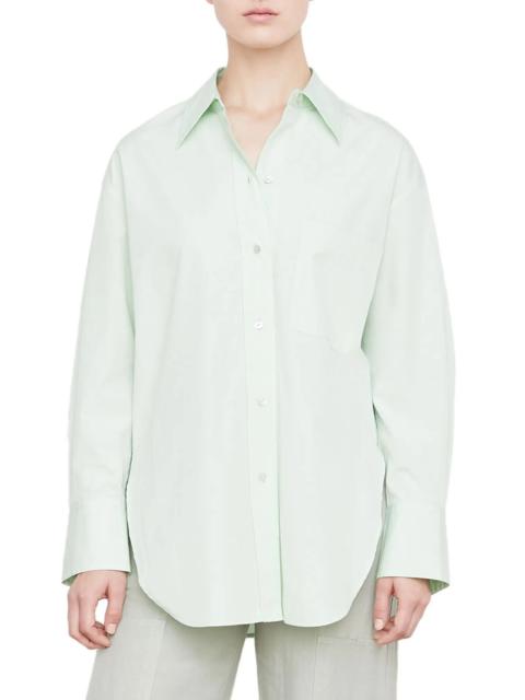 Oversize Cotton Button-Up Shirt