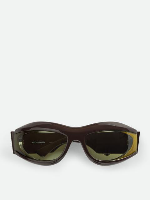 Cangi Wraparound Injected Acetate Sunglasses