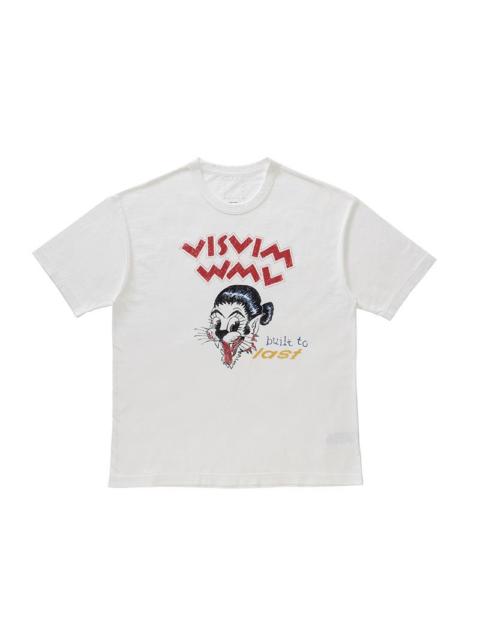 visvim JUMBO TEE S/S BTL DMGD WHITE