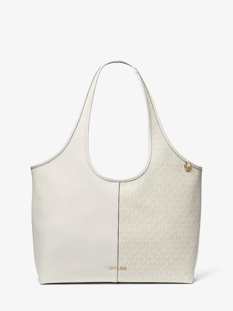 MICHAEL KORS Henly Large Signature Logo and Textured Tote Bag