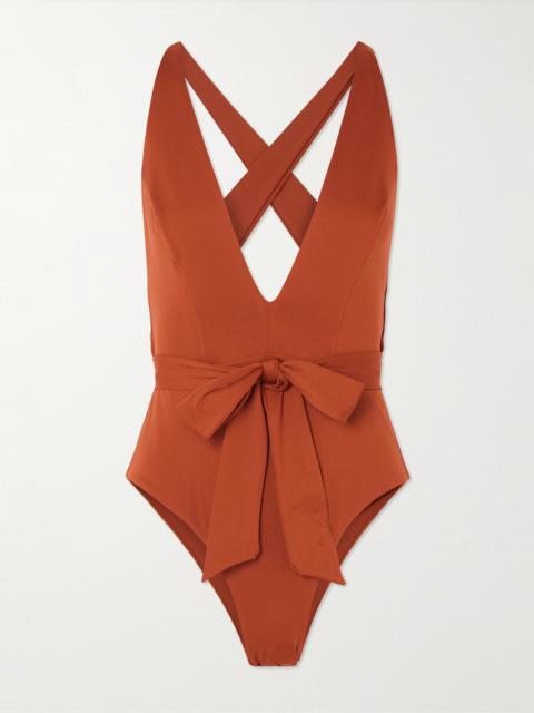 Max Mara Beachwear Cristel Open-back Swimsuit