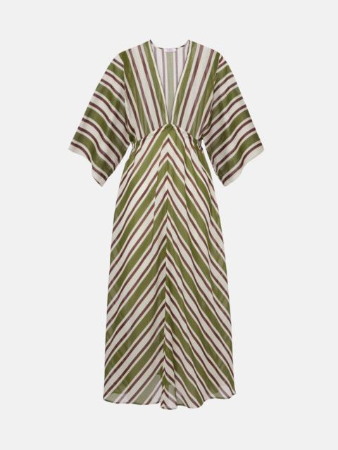 ERES Summer striped cotton voile kaftan