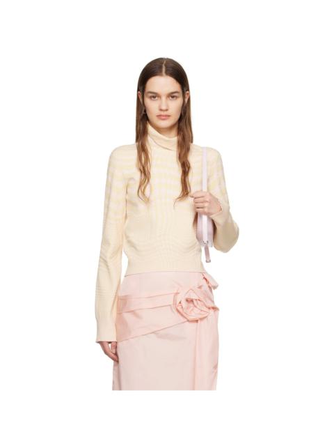 Burberry Yellow & Pink Warped Turtleneck