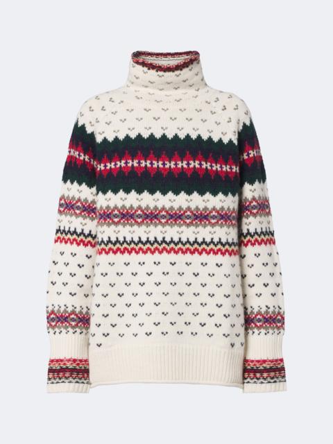 Polo Ralph Lauren Fair Isle wool, cotton, and alpaca sweater