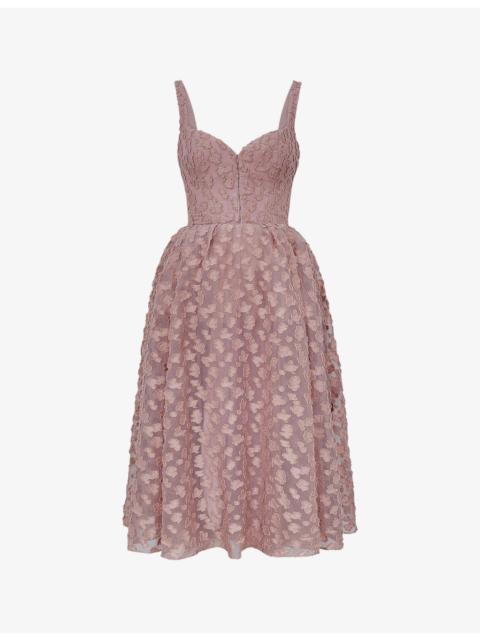 House of CB Lovely sweetheart-neckline lace midi dress