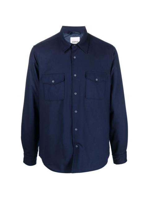 Aspesi buttoned-up long-sleeved shirt