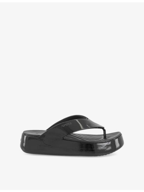 crocs Getaway Rubber Platform Sandals