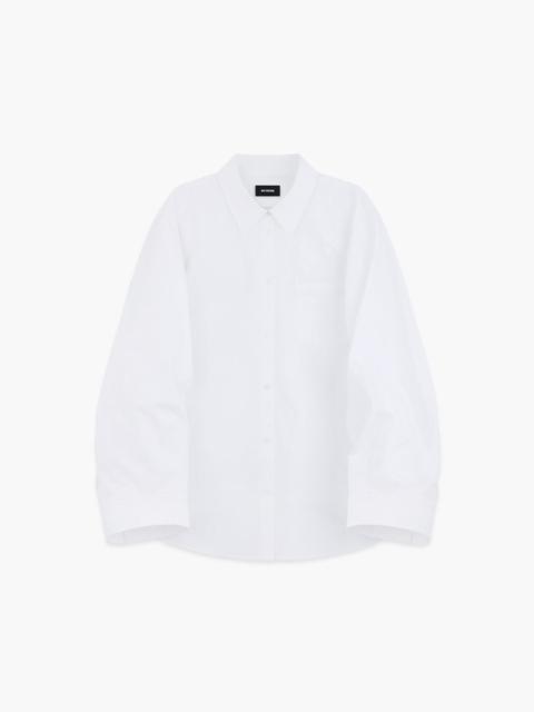 We11done Twisted Sleeve White Shirt