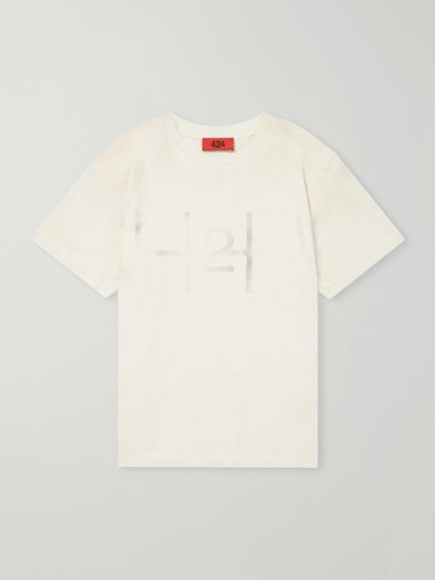 424 Logo-Print Cotton-Jersey T-Shirt