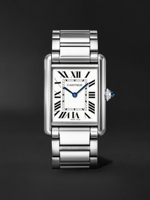 Cartier Tank Must Large Stainless Steel Watch, Ref. WSTA0106