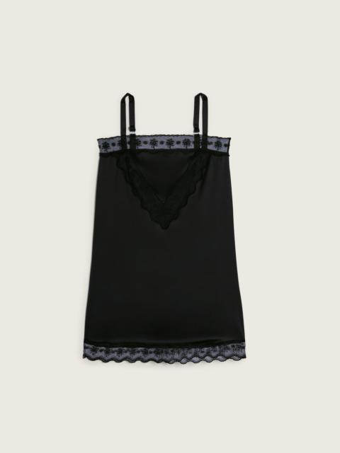 Simone Rocha Mini Square Neck Lace Trim Dress